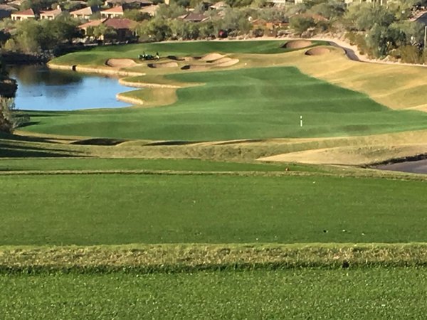 Endurant turf colorant provides a turfgrass transformation at Eagle Mountain in Arizona while saving 60 percent water usage!