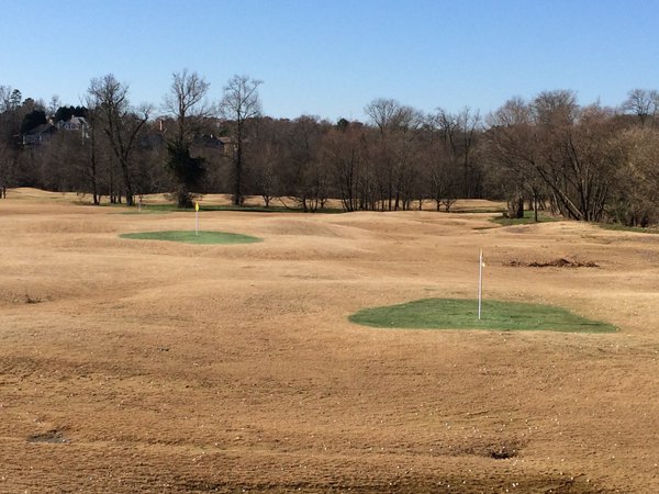 Before and after pictures turfgrass transformations Endurant at TPC Piper Glen Department of Agronomy