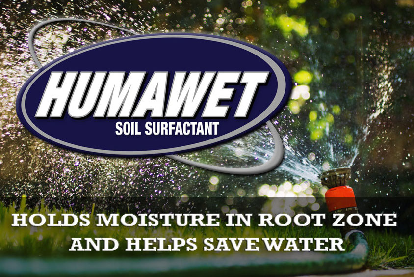 Humawet helps hold moisture, reduce water usage and is includes organic matter, humates considered to be the single most effective agent for sustainable agriculture. 
